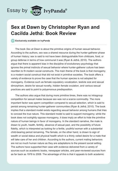 Christopher Ryan, Cacilda Jethá: Ауыл шаруашылығы: Меншік инстинктінің адамзатты тұсауы